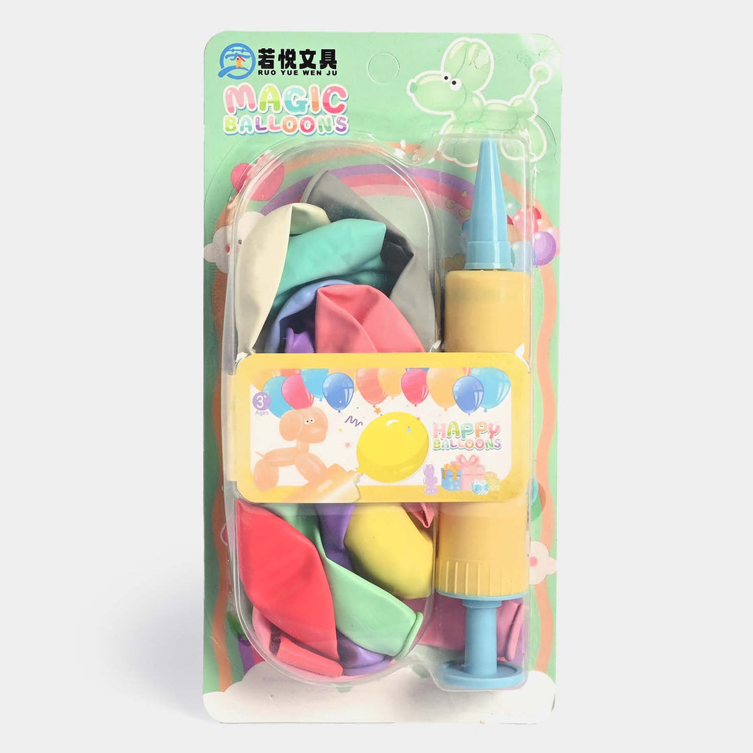 Balloon pump with balloons